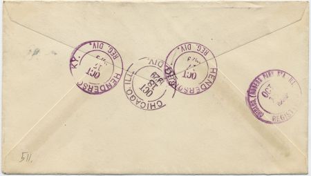 US Kentucky, Henderson 634, 638, 641 Fancy Cancel Cover