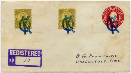 US Kentucky, O.K. 640, U429 Fancy Cancel Cover