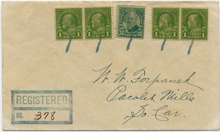 US Indiana, Highland 622, 632 Fancy Cancel Cover, 3 Leaf Clover