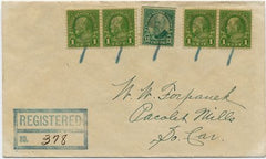 US Indiana, Highland 622, 632 Fancy Cancel Cover, 3 Leaf Clover