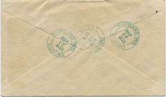 US Indiana, Highland 622, 632 Fancy Cancel Cover, 3 Leaf Clover