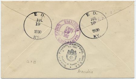 US Kentucky, Ed 551, 632, 637 Fancy Cancel Cover, Ed in Box