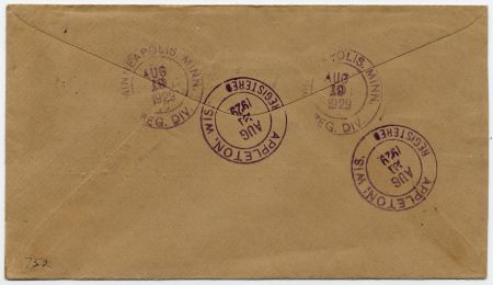 US Minnesota, Minneapolis 622, 655, 657 Fancy Cancel Cover