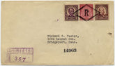 US New Jersey, Edgewater 564, 635, 682 Fancy Cancel Cover "R" in Diamond