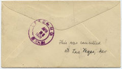 US Nevada, Las Vegas 623 Fancy Cancel Cover, 6-sided Star