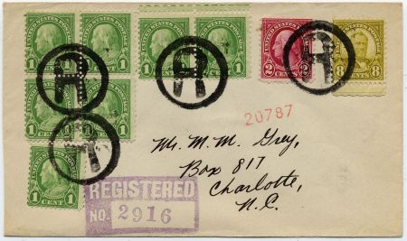 US New Jersey, Edgewater 632, 634, 640 Fancy Cancel Cover, "R" in Circle