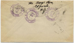 US New Jersey, Edgewater 632, 634, 640 Fancy Cancel Cover, "R" in Circle