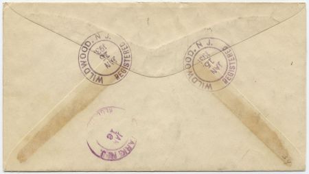 US New Jersey, Wildwood 509, 649 Fancy Cancel Cover