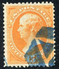 US 152 Bank Notes Fancy Cancel Used F - VF Fancy Blue Geometric cancel