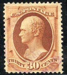 US 217 Bank Notes Fancy Cancel F - VF Face Free Light S-O-N Violet Cancel cv $100