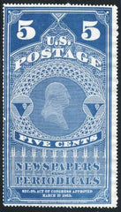 US PR5 Newspapers Mint Fine cv 225.00
