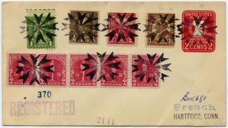 US Ohio, Troy 632, 633, 643, 653, 688, U522 Fancy Cancel Cover