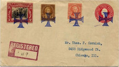 US Ohio, Dawn 636, 638, 651, U429 Fancy Cancel Cover, Maltese Cross