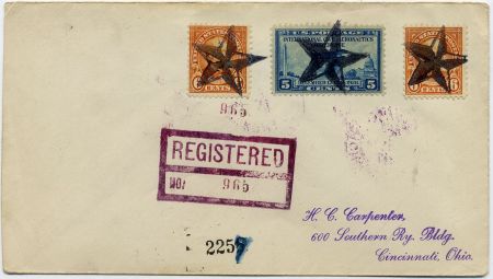 US Ohio, Osborn 642, 650 Fancy Cancel Cover, Nautical Star