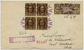 US Ohio, Troy 653, C8 Fancy Cancel Cover