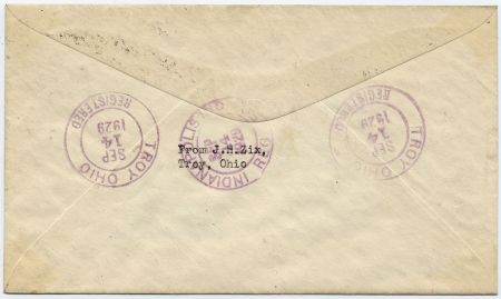 US Ohio, Troy 642 Fancy Cancel Cover, Starburst