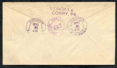 US Pennsylvania, Corry 565, 632, 644 Fancy Cancel Cover, Arrow