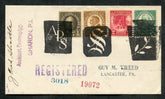 US Pennsylvania, Sharon 551, 553, 622, 645 Fancy Cancel Cover, Rose
