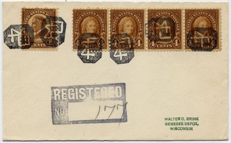 US South Carolina, Pacolet Mills 633, 636 Fancy Cancel Cover, "PM"