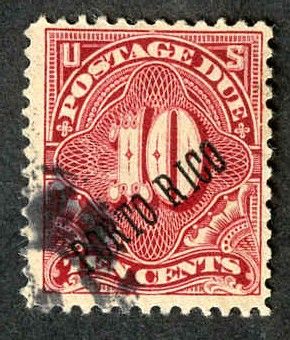 US Puerto Rico J3 Possessions F - VF Used cv 55.00