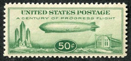 US C18 Airmail XF "Baby" Zeppelin NH