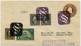 US Pennsylvania, Sharon 507, 551, 614, U481 Fancy Cancel Cover