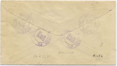 US Pennsylvania, Sharon 507, 551, 614, U481 Fancy Cancel Cover