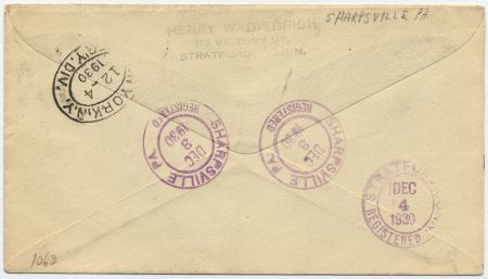 US Pennsylvania, Sharpsville 508, 688, U443 Fancy Cancel Cover