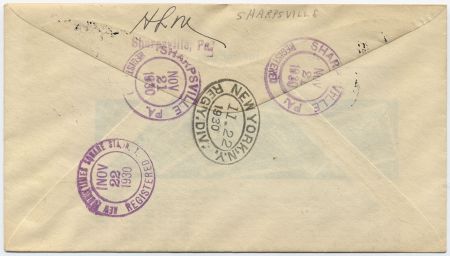 US Pennsylvania, Sharpsville 682, 689 Fancy Cancel Cover