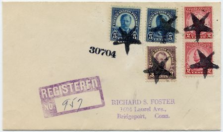 US Pennsylvania, Sharpsville 635, 637, 689 Fancy Cancel Cover, Star