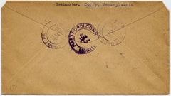 US Pennsylvania, Corry 614, 649, 682 Fancy Cancel Cover, Star