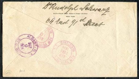 US 559, 578 x 5 Strip of 3 on Cover