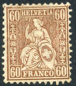 Switzerland 48 F - VF H Beautiful Bronze color