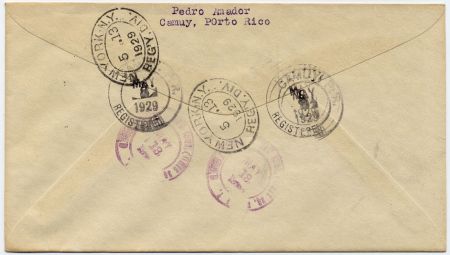 US Puerto Rico, Camuy 649, 651 Fancy Cancel Cover