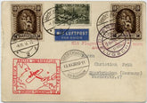 Saar 1931 Do-X Flight Card with High Value Franking