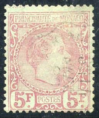 Monaco 10 F - VF Used cv 2000.00 signed Diena