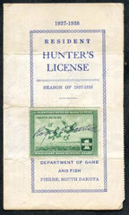 US RW4 Duck Stamp Used F - VF on SD License