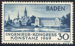 German Occupation - Baden 5N41a VF - XF NH Type II cv $475