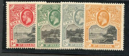 St. Helena 61 - 70 / SG 72 - 81 F - VF NH 1912 - 1916