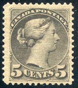 Canada 42 F - VF + Hinged cv $230