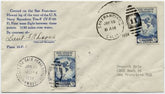 US 1934 San Francisco - Hawaii Navy Flight with 733 Signed Lt. F A Davis
