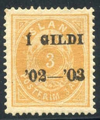 Iceland 63 Facit 38 Mint H VF - XF Nielsen Cert