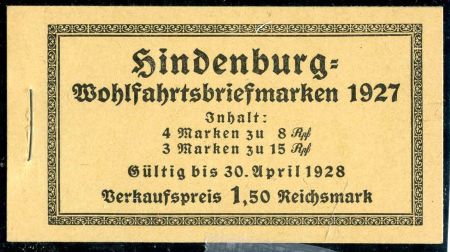 Germany B19a Mi MH 24 VF NH Unexploded Booklet - Nice