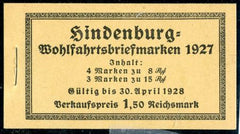 Germany B19a Mi MH 24 VF NH Unexploded Booklet - Nice