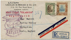 Jamaica 1936 North American Flight Cover