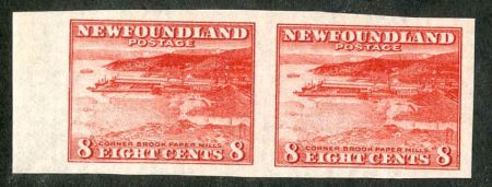 Newfoundland 209a F - VF NH Left Margin Horizontal Imperf Pair cv 200.00
