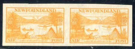 Newfoundland C14a VF - XF LH Horizontal Pair Imperf cv 200.00