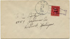 US Arkansas, Hand 646 Fancy Cancel Cover
