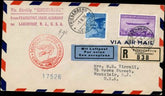 Liechtenstein 1936 Hindenburg 1st No. American Flight Cover