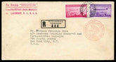 Liechtenstein 1936 Hindenburg 1st No. American Flight Cover